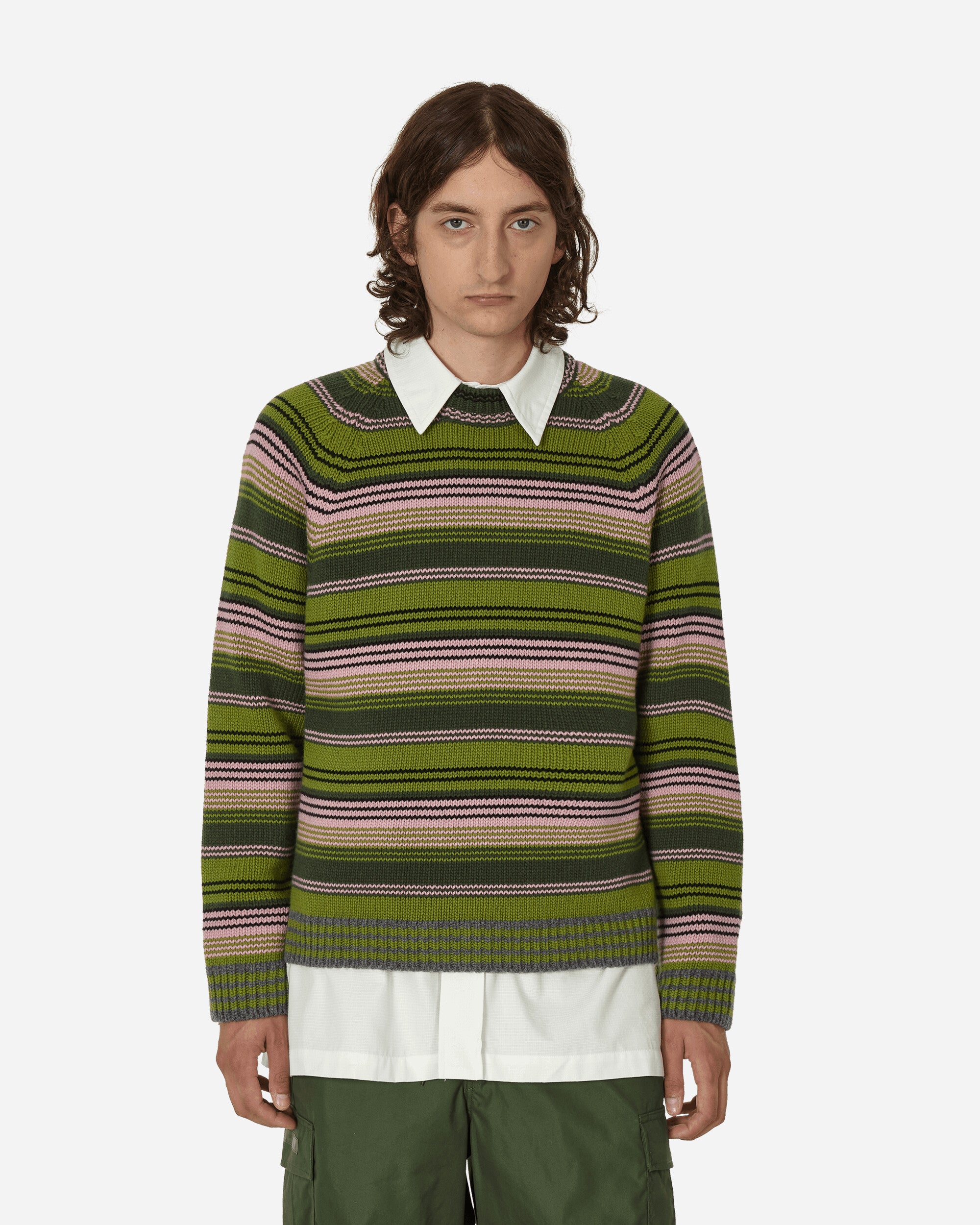 KENZO Paris Kenzo Rue Vivienne Jumper Green Knitwears Sweaters FD65PU4033CP 56