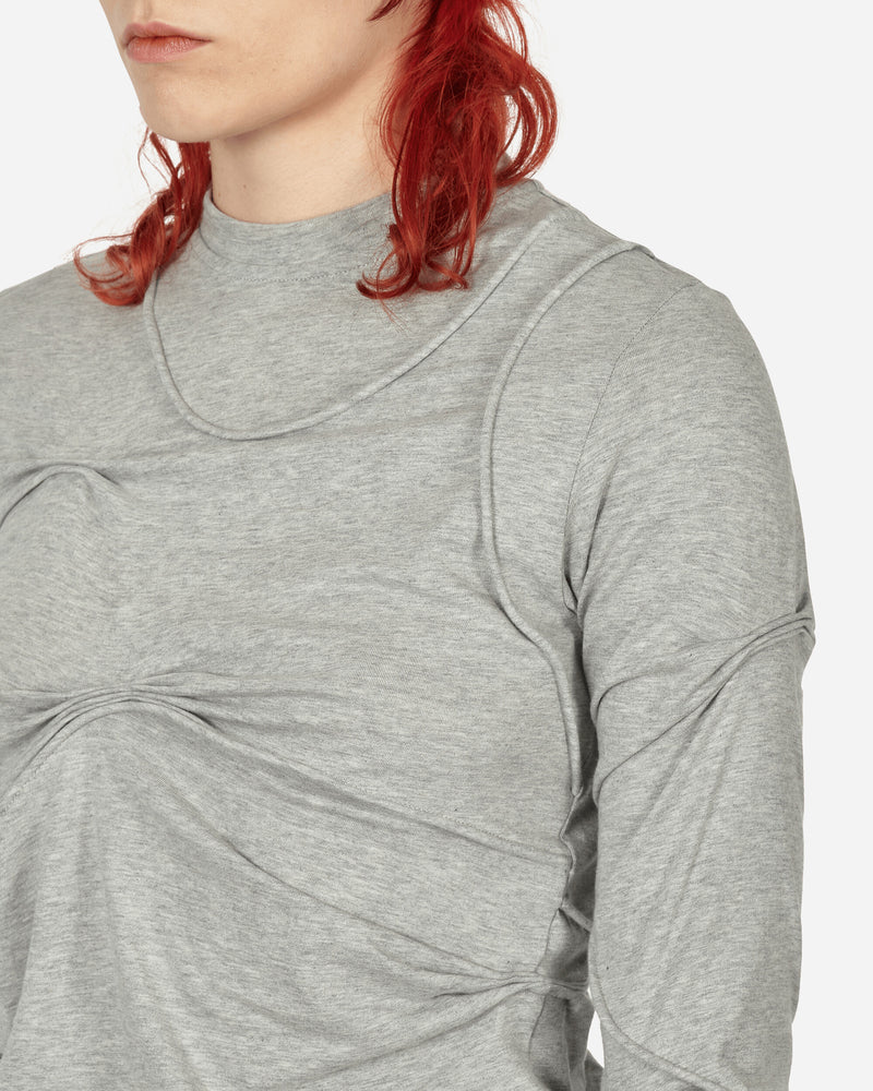 Mainline:RUS/Fr.CA/DE Pleated Long Sleeve With Piping Grey T-Shirts Longsleeve LYN  2