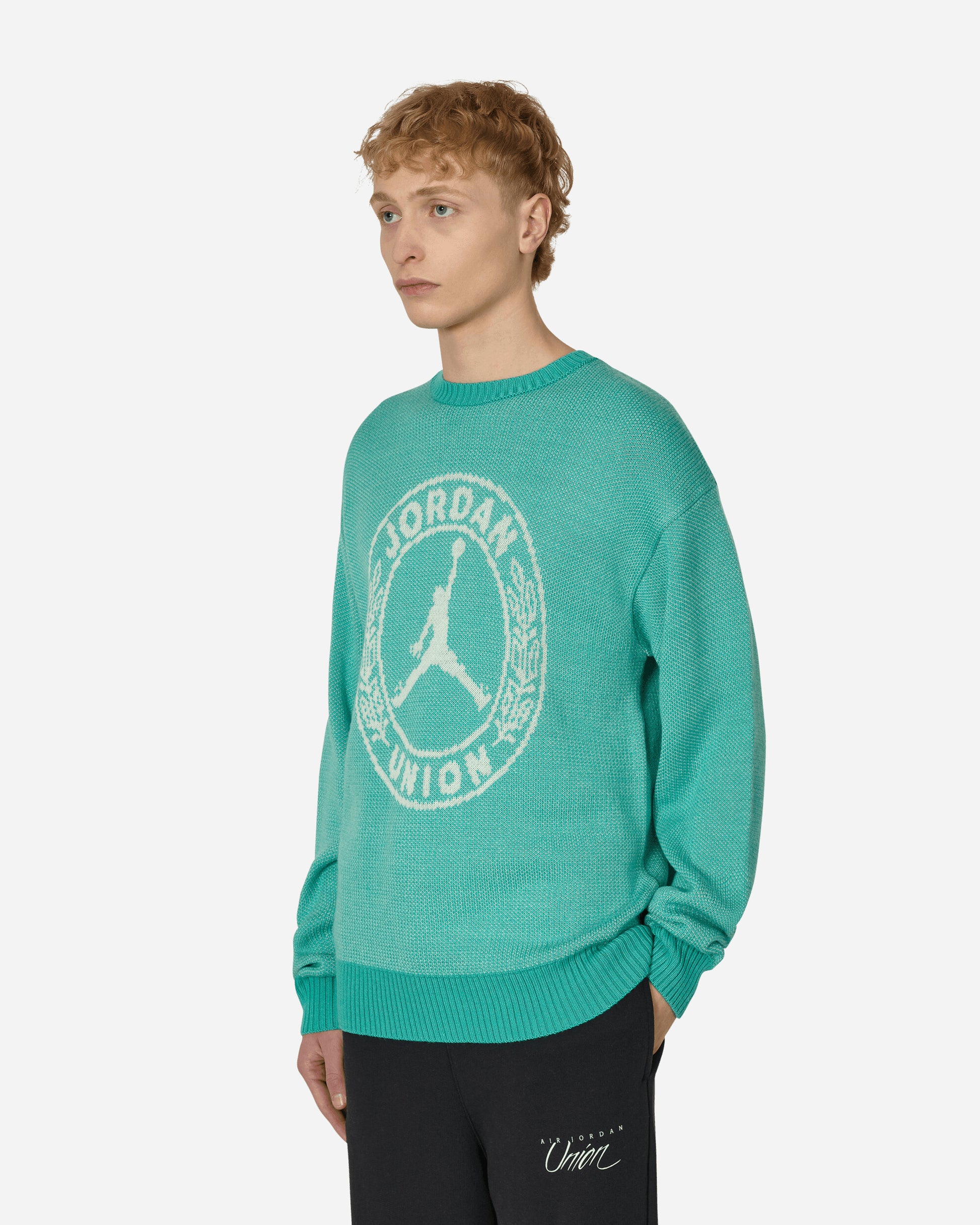 Nike Jordan Union Sweater Kinetic Green/White Knitwears Sweaters DV7355-348