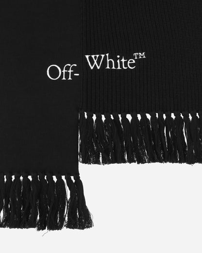 Off-White Glitch Bookish Knit Scarf Black/White Gloves and Scarves Scarves and Warmneck OMMA051F23KNI001 1001