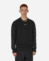 Off-White Stitch Arrows Diags Knit Crewneck Black/White Sweatshirts Crewneck OMHE172F23KNI001 1001