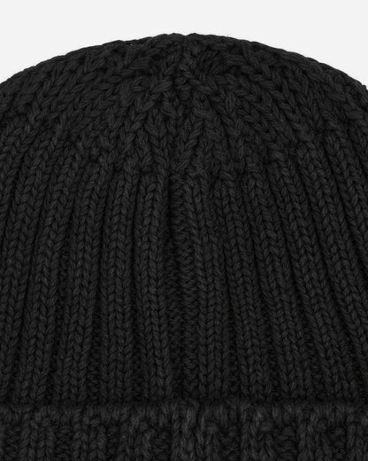 Sky High Farm Recycled Cotton Intarsia Beanie Black Hats Beanies SHF02K001 1