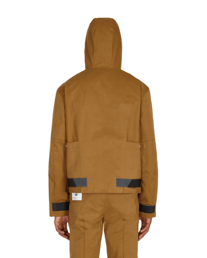 Slam Jam DIAGONAL YUMA ANORAK Brown Coats and Jackets Parka Jackets SJZMJK01FA01 BRW002