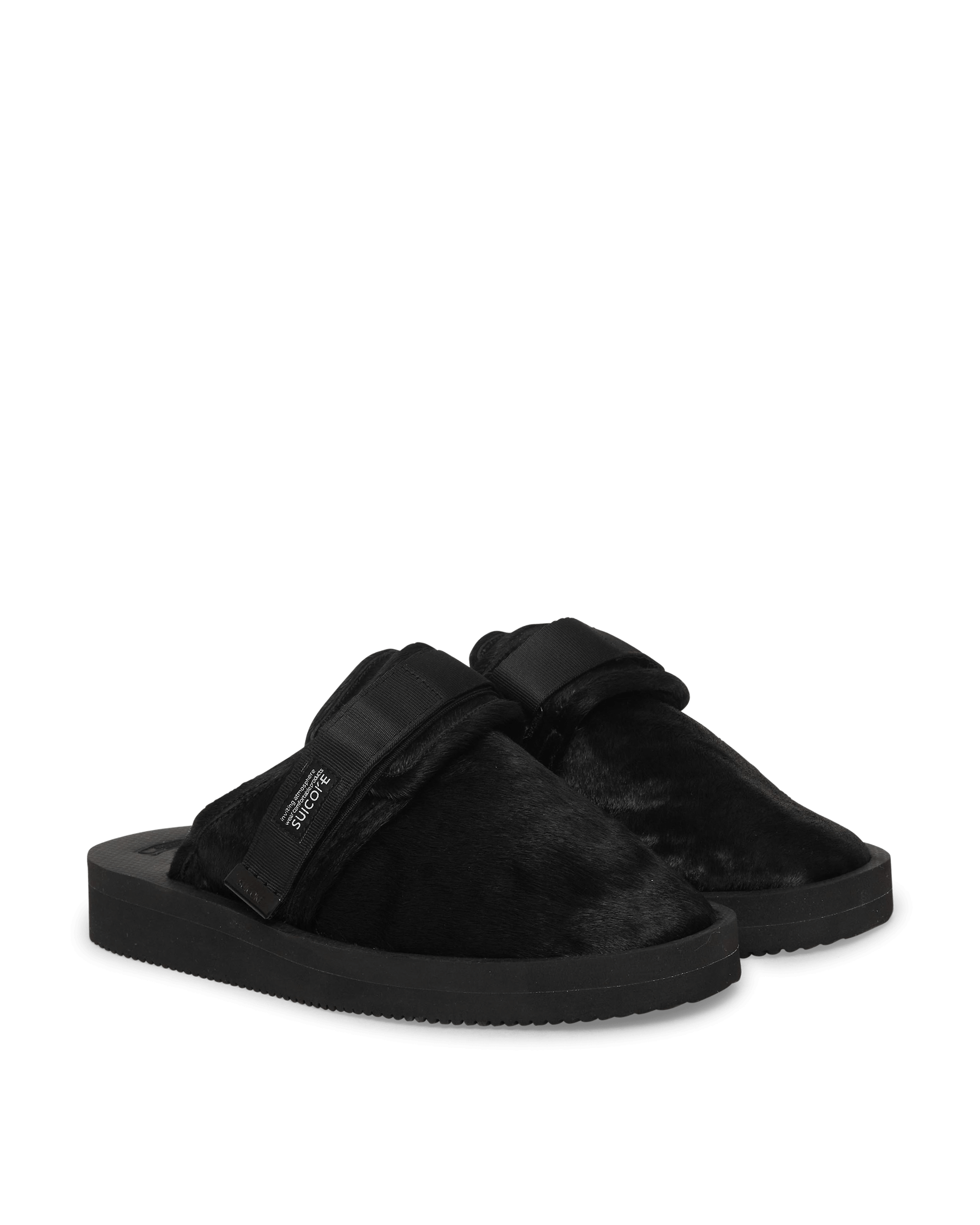 Suicoke Zavo-Vhl Black Sandals and Slides Sandal OG-072VHL- BLK