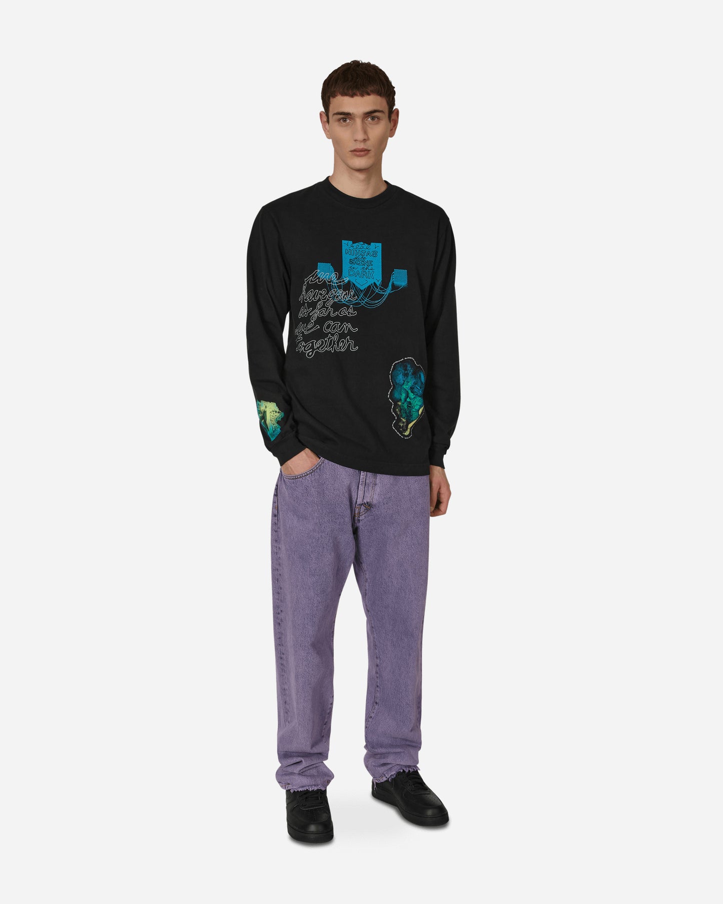 Total Luxury SPA Cauleen Smith – Ninjas In The Dark – L/S Black T-Shirts Longsleeve SPA-A5003 BLACK