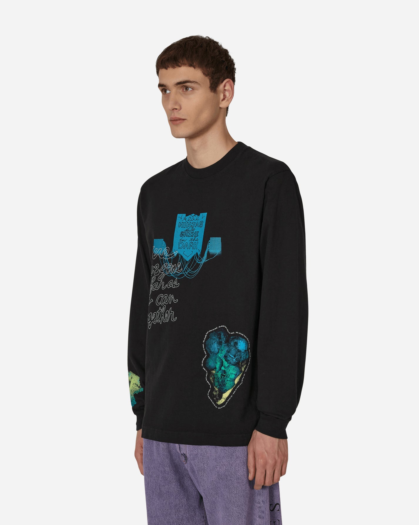 Total Luxury SPA Cauleen Smith – Ninjas In The Dark – L/S Black T-Shirts Longsleeve SPA-A5003 BLACK