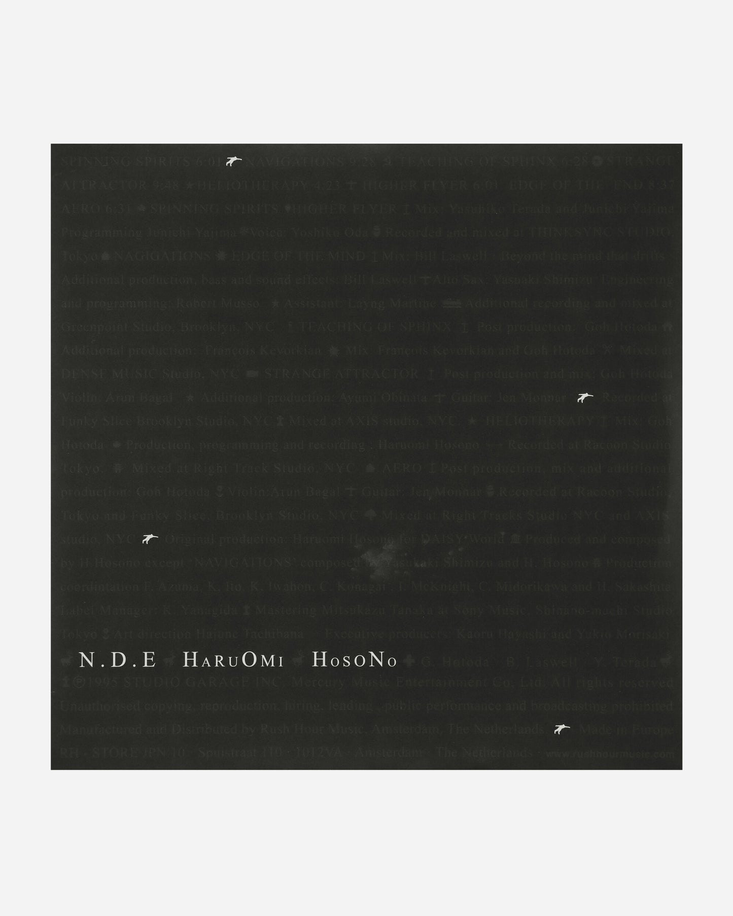 Vinyls Curated by Public Possession Haruomi Hosono - N.D.E Eu2Lp Music Vinyls RH-STOREJPN10 001